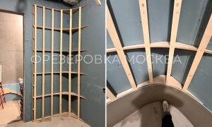 Перегородки из гипсокартона криволинейной формы