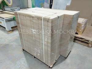 Фрезеровка и упаковка деталей из фанеры 15 мм